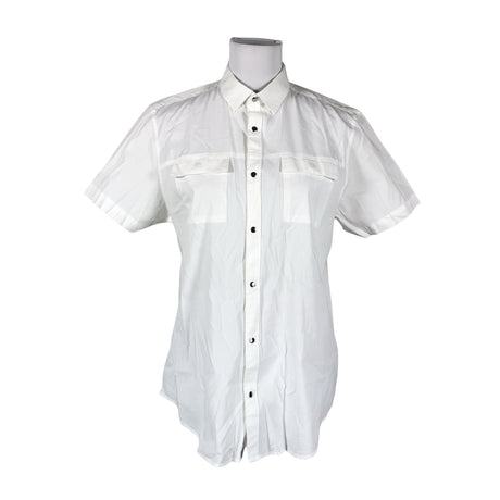 Unisex Calvin Klein - Short-sleeved blouse, size 38 - White ()