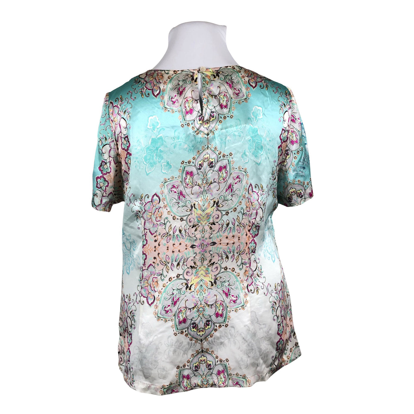 Unisex Lasserre - Short-sleeved blouse, size 48 - Turquoise (2)