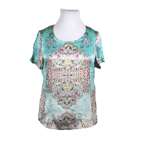 Unisex Lasserre - Short-sleeved blouse, size 48 - Turquoise ()