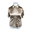 Unisex Ril's - Short-sleeved blouse, size 42 - Beige ()