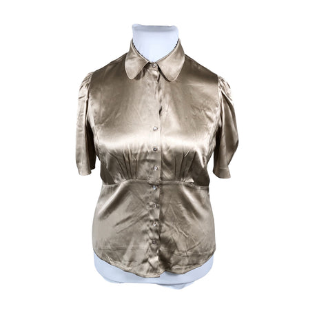 Unisex Ril's - Short-sleeved blouse, size 42 - Beige ()