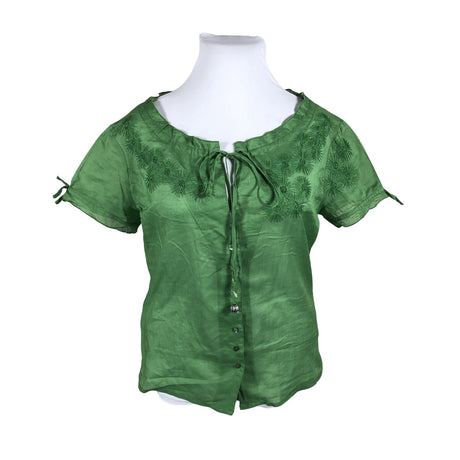 Unisex Bandolera - Short-sleeved blouse, size 42 - Green ()