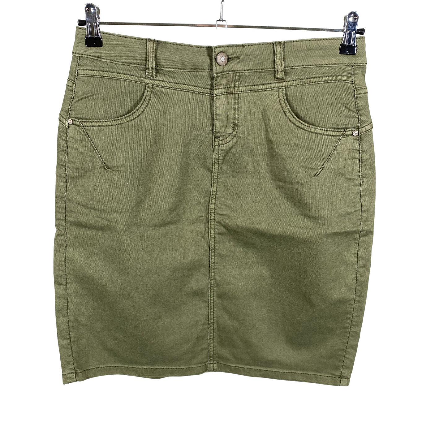 Unisex Cream - Denim skirt, size 40 - Green (1)