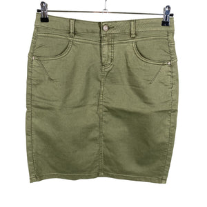 Unisex Cream - Denim skirt, size 40 - Green (1)