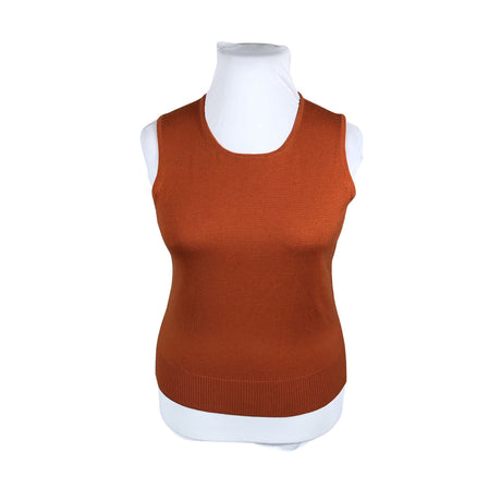 Unisex Global - Knit vest, size 40 - Orange ()