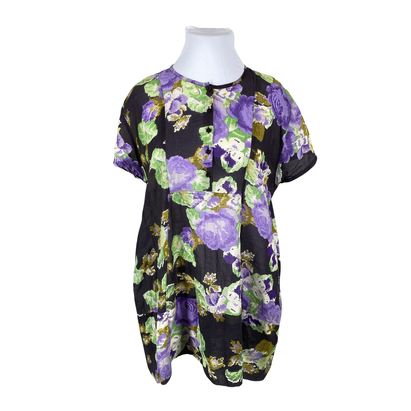 Unisex The Masai - Schiffon tunic, size 44 - Violet (1)