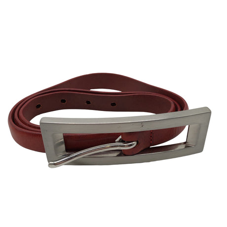 Unisex Benetton - Leather belt, size Ei kokoa - Red ()