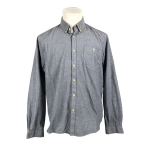 Unisex Barbour - Collared shirt, size L - Blue (1)