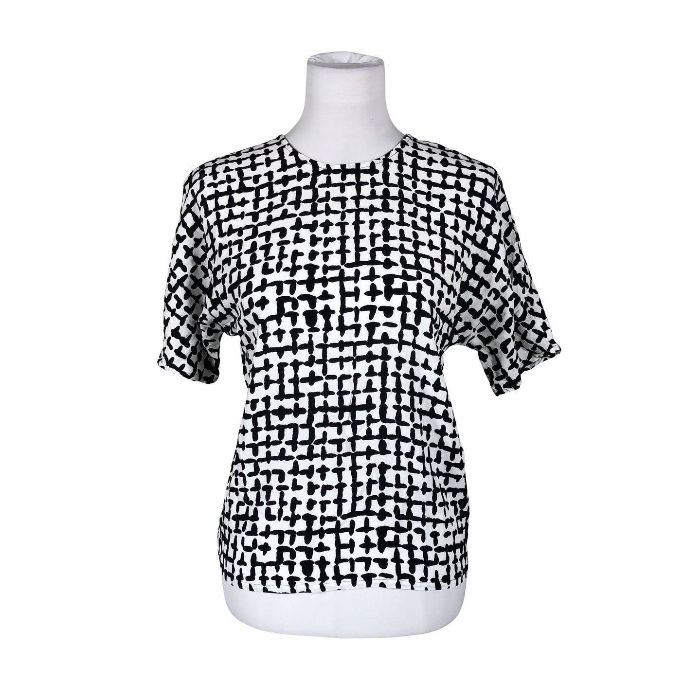Unisex Marimekko - Short-sleeved blouse, size 36 - White (1)