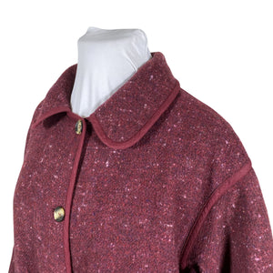 Unisex Gudrun Sjöden - Wool coat, size 42 - Wine red (3)