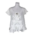 Unisex Agencies turQuoise - Short-sleeved blouse, size 36 - White ()