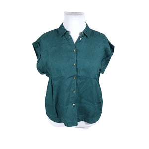 Unisex Benetton - Short-sleeved blouse, size 42 - Turquoise (1)