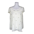 Unisex Bondelid - Short-sleeved blouse, size 38 - Natural white ()
