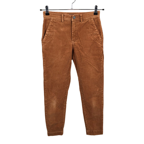 Unisex R-collection - Velvet pants, size 34 - Brown ()