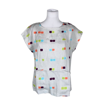 Unisex Marimekko - Short-sleeved blouse, size 38 - Gray ()