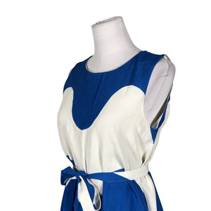 Unisex Marimekko - Schiffon dress, size 38 - Blue (2)