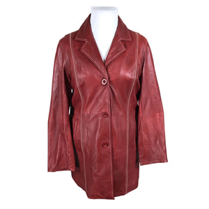 Unisex Goldstein - Leather jacket, size 42 - Red (1)