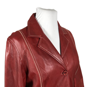 Unisex Goldstein - Leather jacket, size 42 - Red (3)