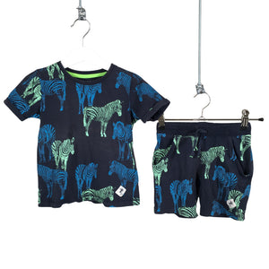 Unisex Name It - Shorts and top set, size 92 - 98 - Blue (1)