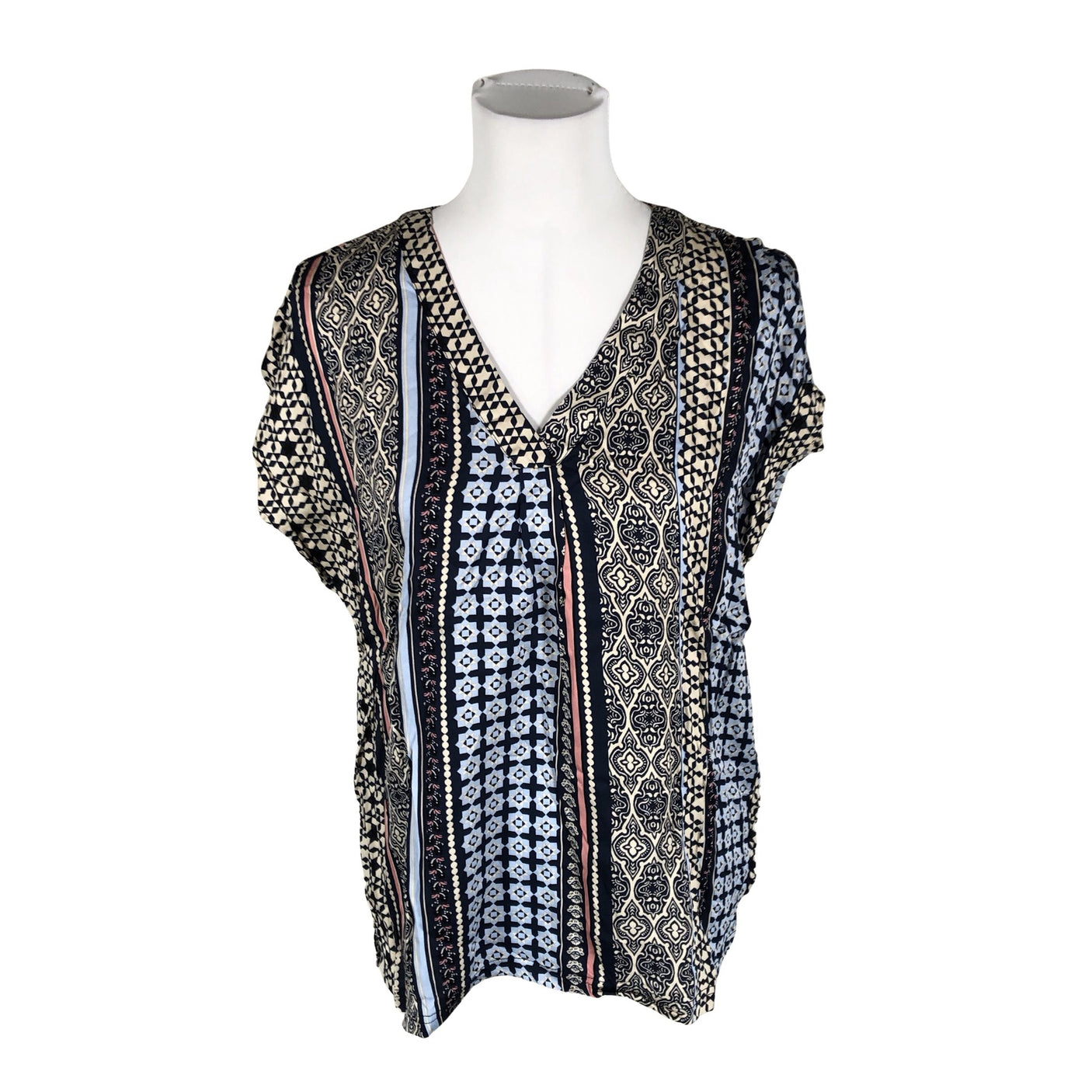 Unisex Culture - Short-sleeved blouse, size 40 - Blue (1)