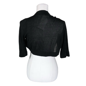 Unisex Your Face - Knit bolero jacket, size 38 - Black (2)