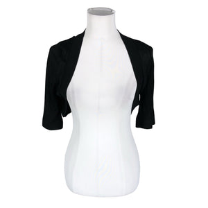 Unisex Your Face - Knit bolero jacket, size 38 - Black (1)