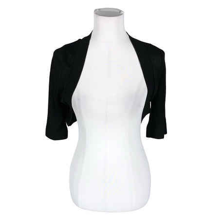 Unisex Your Face - Knit bolero jacket, size 38 - Black ()