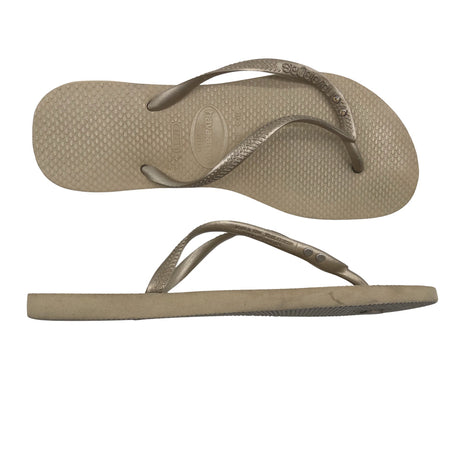 Unisex Havaianas - Beach sandals, size 37 - Gold ()