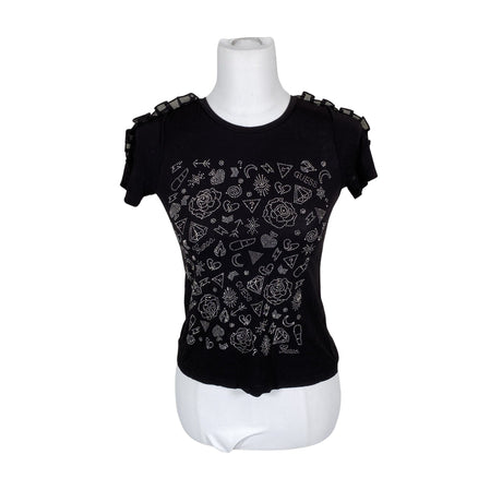 Unisex Guess - T-shirt, size 34 - Black ()