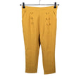 Unisex Hearts & Roses - Straight leg trousers, size 38 - Yellow ()
