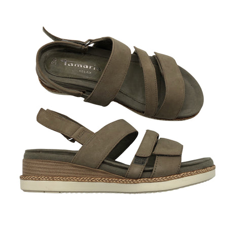 Unisex Tamaris - Wedge sandals, size 38 - Green ()