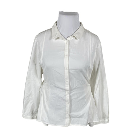 Unisex Thought - Collared shirt, size 46 - White ()