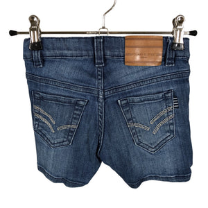 Unisex Polarn O. Pyret - Denim shorts, size 104 - 110 - Blue (2)