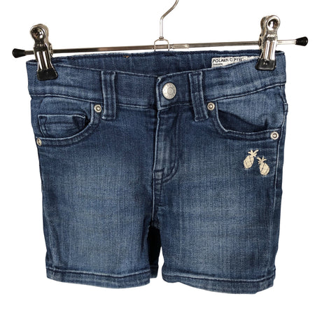 Unisex Polarn O. Pyret - Denim shorts, size 104 - 110 - Blue ()