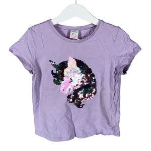 Unisex Lindex - T-shirt, size 110 - 116 - Violet (1)