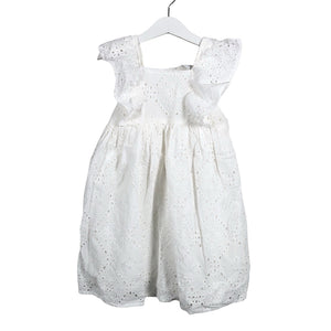 Unisex Lindex - Dress, size 104 - 110 - White (1)