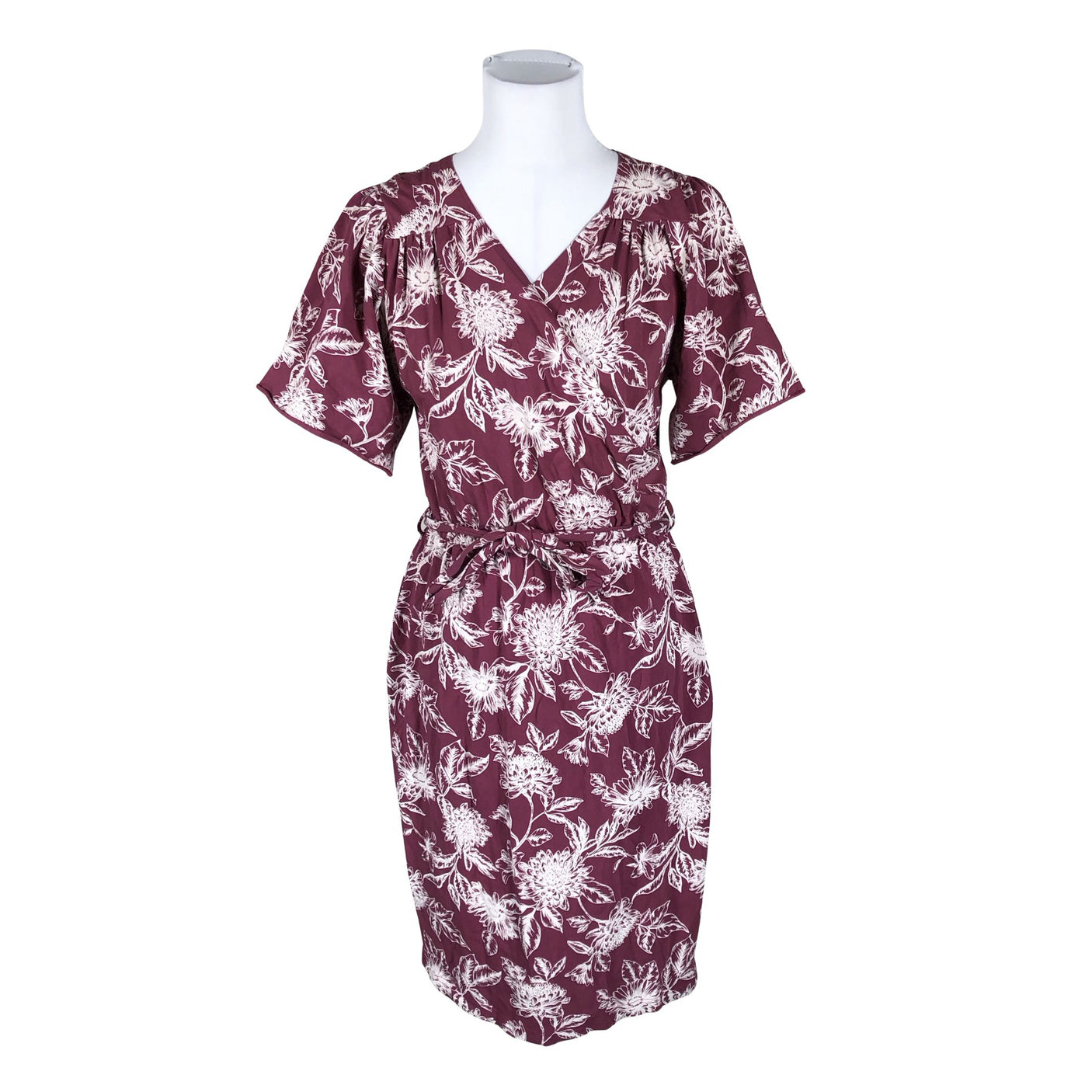 Unisex Puuvillatehdas - Tricot dress, size 38 - Wine red (1)