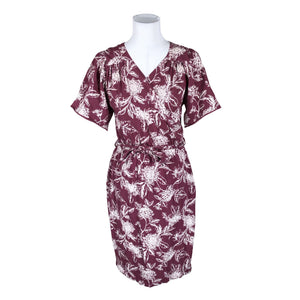 Unisex Puuvillatehdas - Tricot dress, size 38 - Wine red (1)