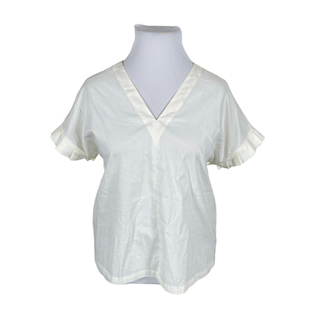 Unisex Voglia - Short-sleeved blouse, size 44 - White ()