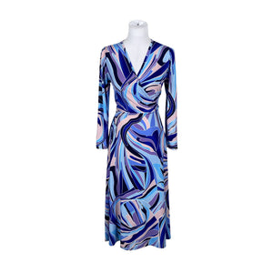 Unisex Donna Nordica - Tricot dress, size 40 - Blue (1)