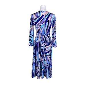Unisex Donna Nordica - Tricot dress, size 40 - Blue (2)