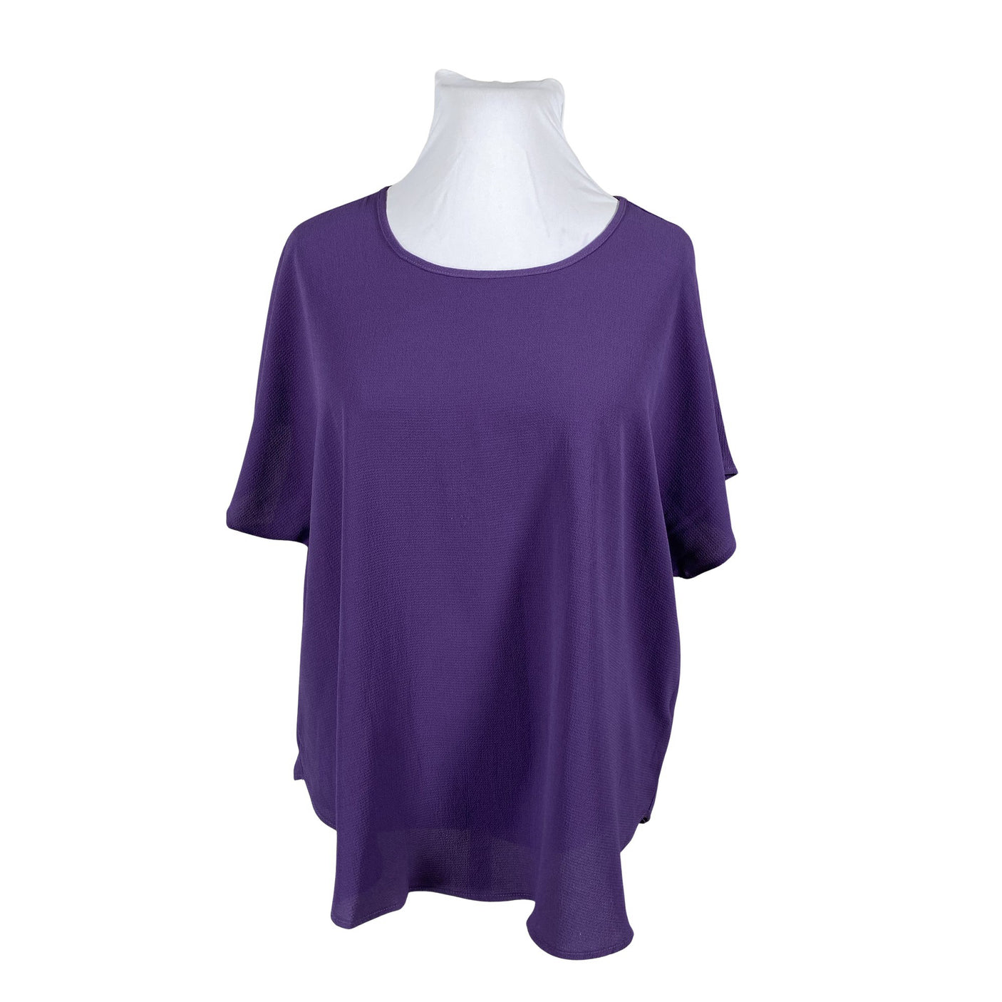 Unisex Zizzi - Short-sleeved blouse, size 46 - Violet (1)