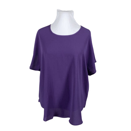 Unisex Zizzi - Short-sleeved blouse, size 46 - Violet ()