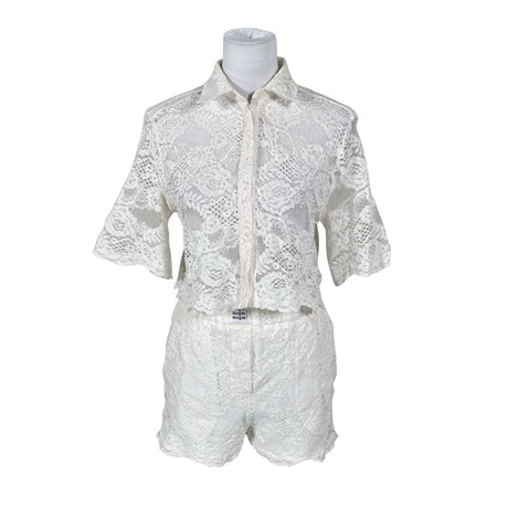 Unisex MSGM - Short-sleeved blouse, size 38 - White ()