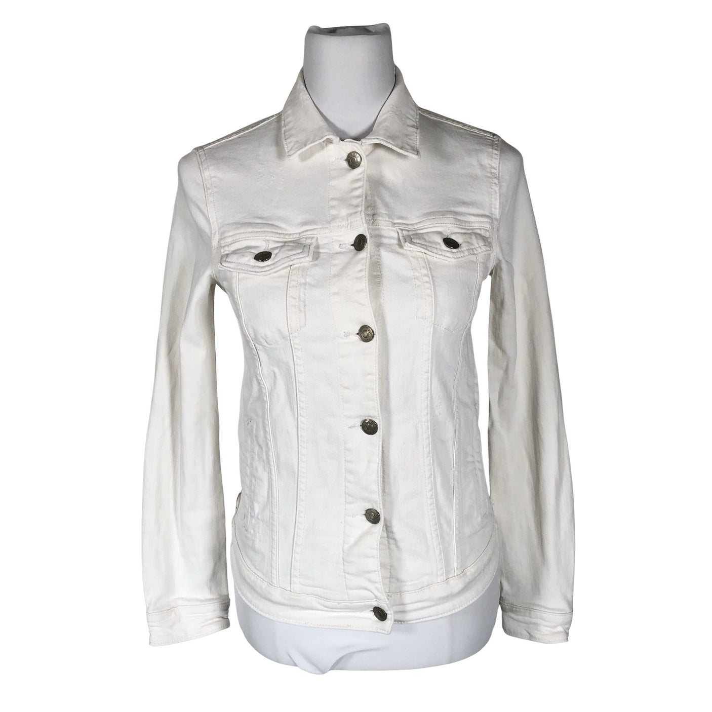Unisex Esprit - Denim jacket, size 34 - White (1)