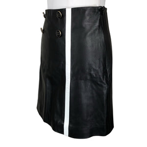 Unisex Sandro Paris - Leather skirt, size 36 - Black (3)