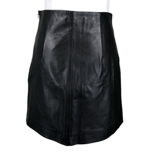 Unisex Sandro Paris - Leather skirt, size 36 - Black (2)