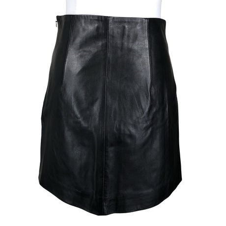 Unisex Sandro Paris - Leather skirt, size 36 - Black (2)