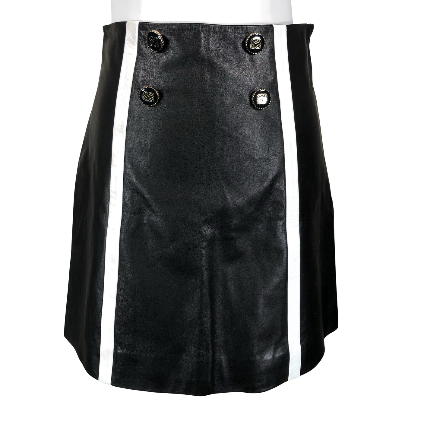 Unisex Sandro Paris - Leather skirt, size 36 - Black (1)
