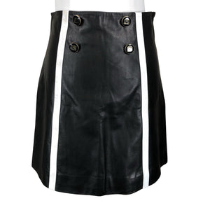 Unisex Sandro Paris - Leather skirt, size 36 - Black (1)